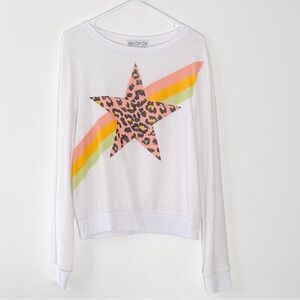 Wildfox Women’s Star Relaxed Fit Sweater